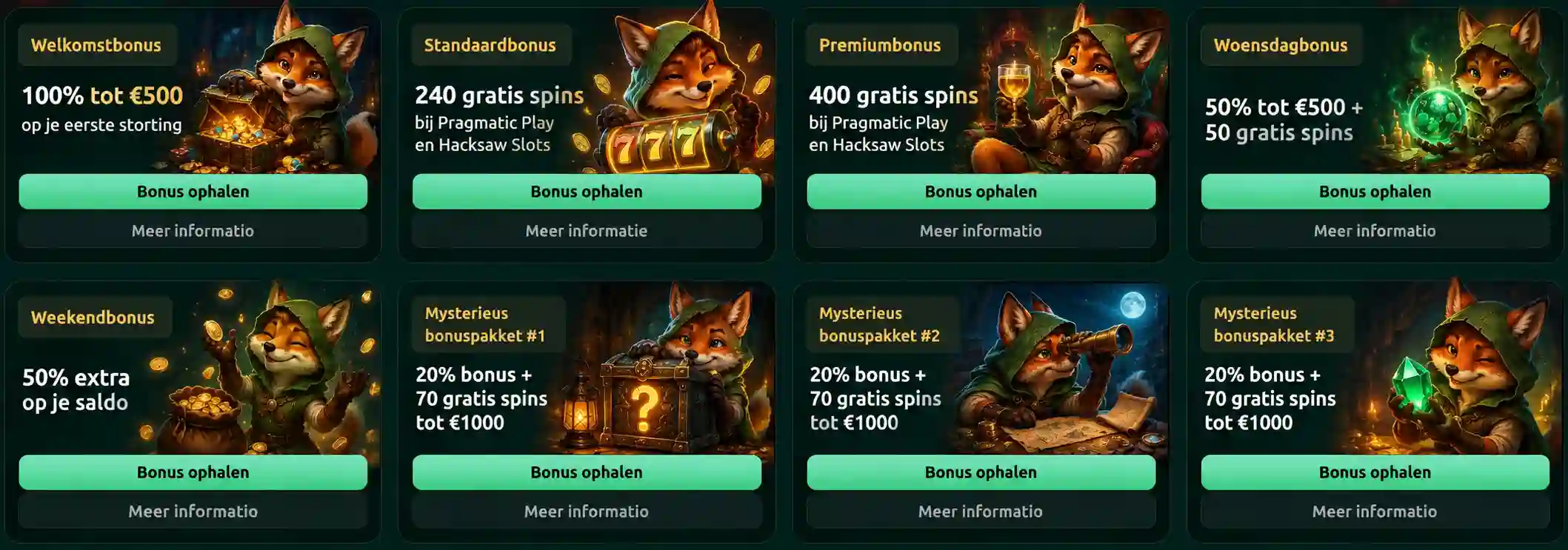 rivo casino bonus selection